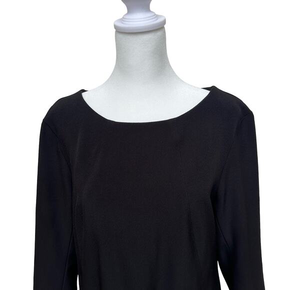 M.M. LaFleur Black Sheath Dress - Size 14 - Picture 5 of 8